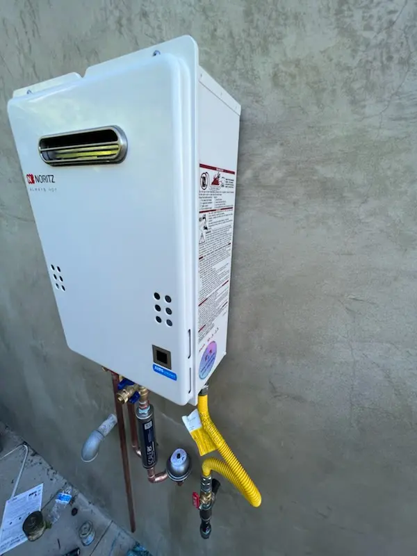 Tankless water heater installation for Edmondson homes